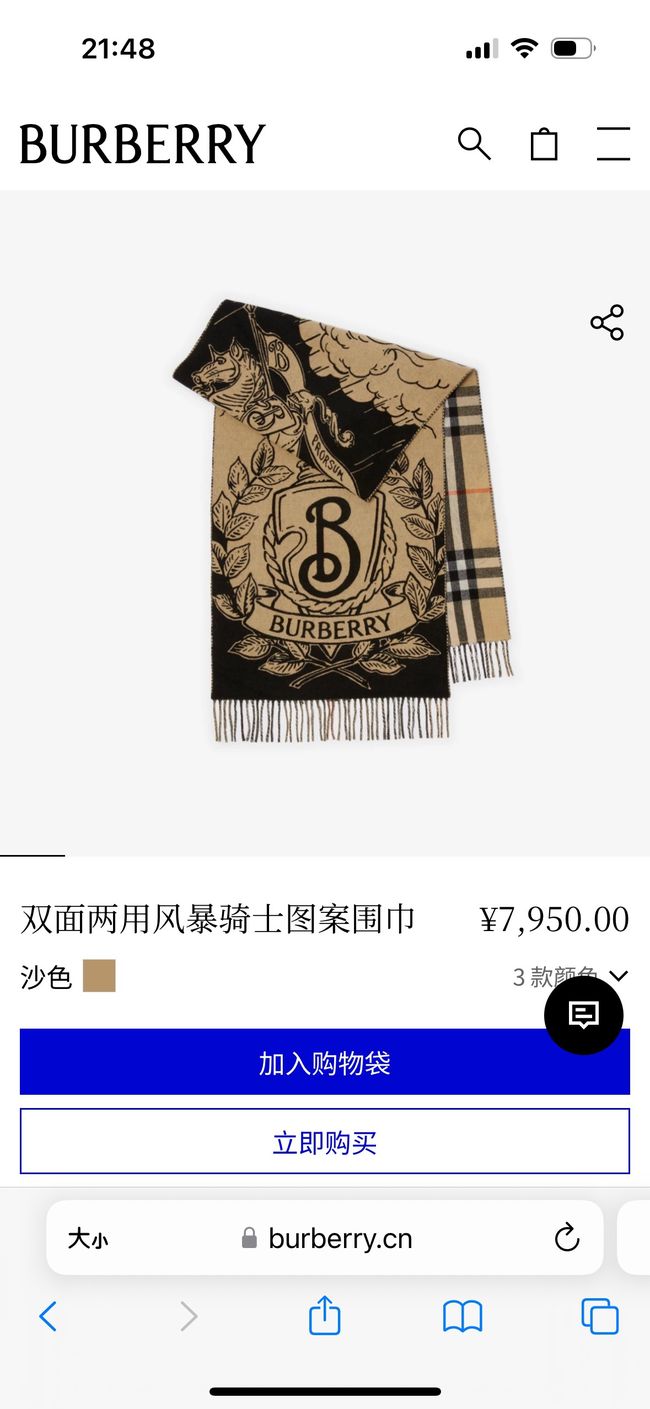 Burberry cashmere scarf BU0030-2 Burberry cashmere scarf BU0030-2