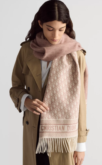 Dior Oblique Scarf Cashmere 9I093-1