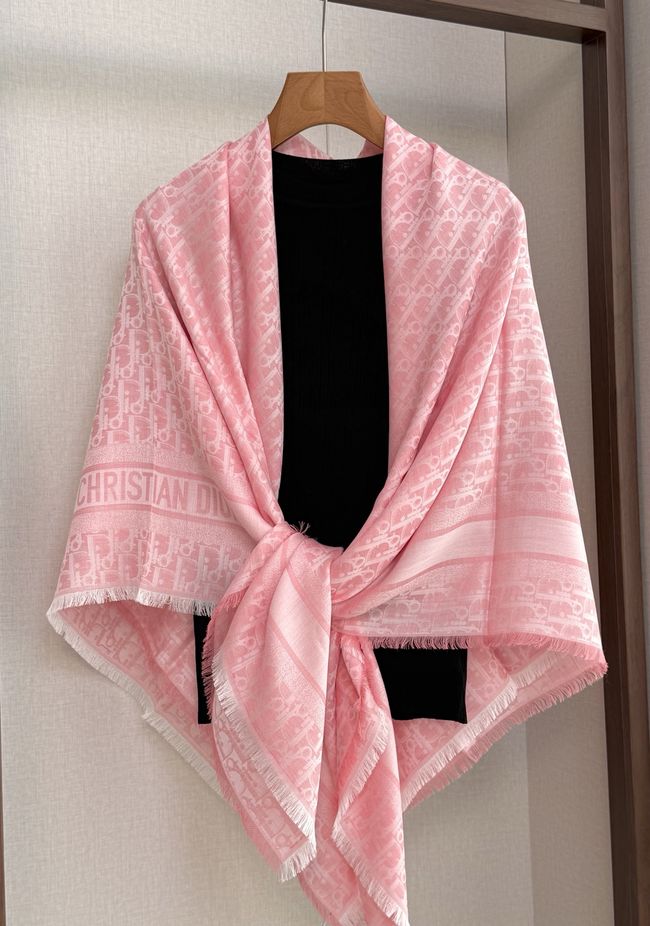 Dior Oblique Shawl Wool and Silk Jacquard I1058-1 Dior Oblique Shawl Wool and Silk Jacquard I1058-1