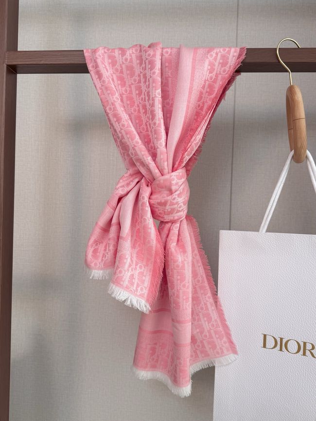 Dior Oblique Shawl Wool and Silk Jacquard I1058-1 Dior Oblique Shawl Wool and Silk Jacquard I1058-1