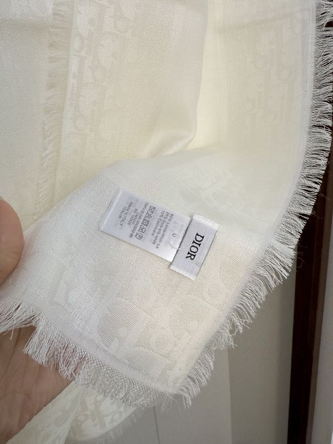 Dior Oblique Shawl Wool and Silk Jacquard I1058-6 Dior Oblique Shawl Wool and Silk Jacquard I1058-6