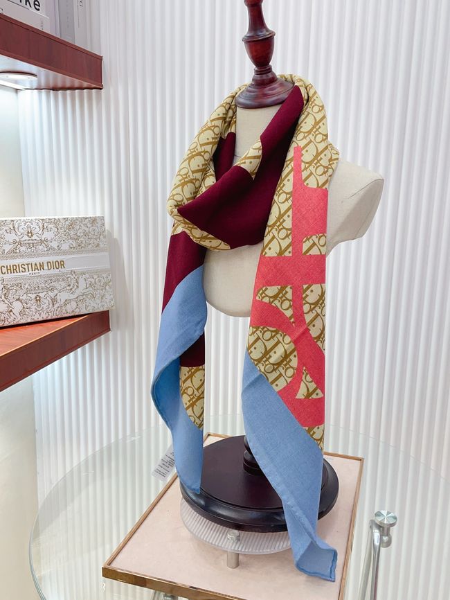 Dior Oblique Shawl Wool and Silk Jacquard I1060-1