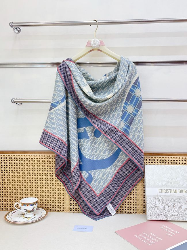 Dior Oblique Shawl Wool and Silk Jacquard I1060-2