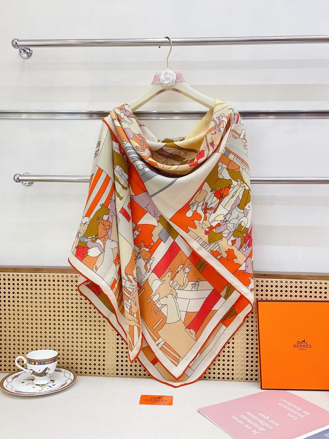 Hermes cashmere Shawl H36120-2