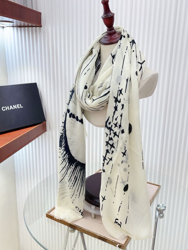 Chanel cashmere scarf AAC489-2 Chanel cashmere scarf AAC489-2