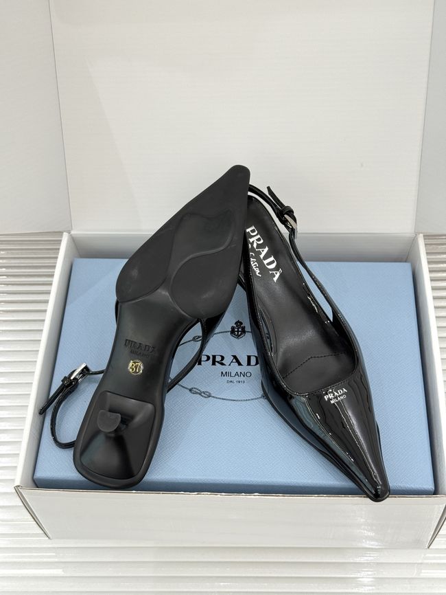 Prada Brushed leather slingback pumps 1I659O-6