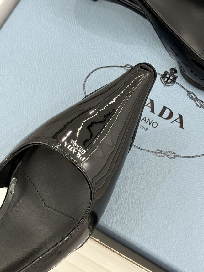 Prada Brushed leather slingback pumps 1I659O-6