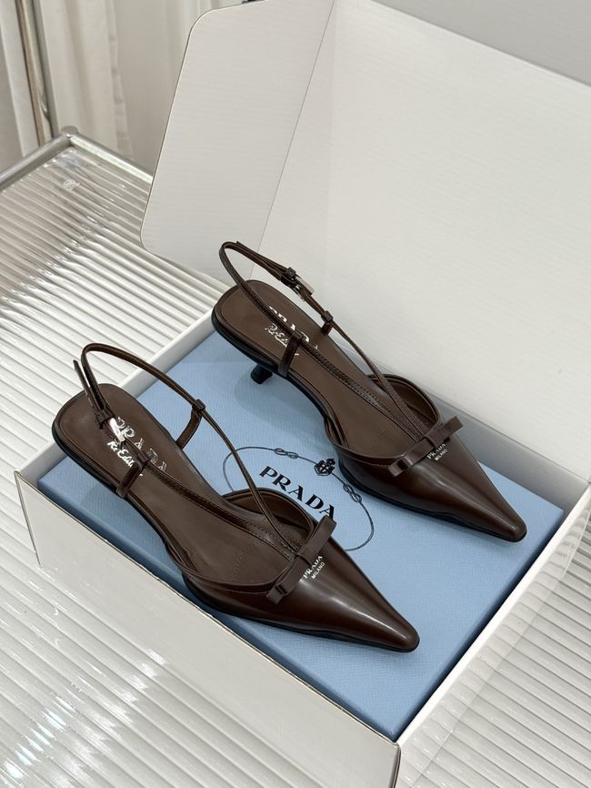 Prada Brushed leather slingback pumps 1I701O-7