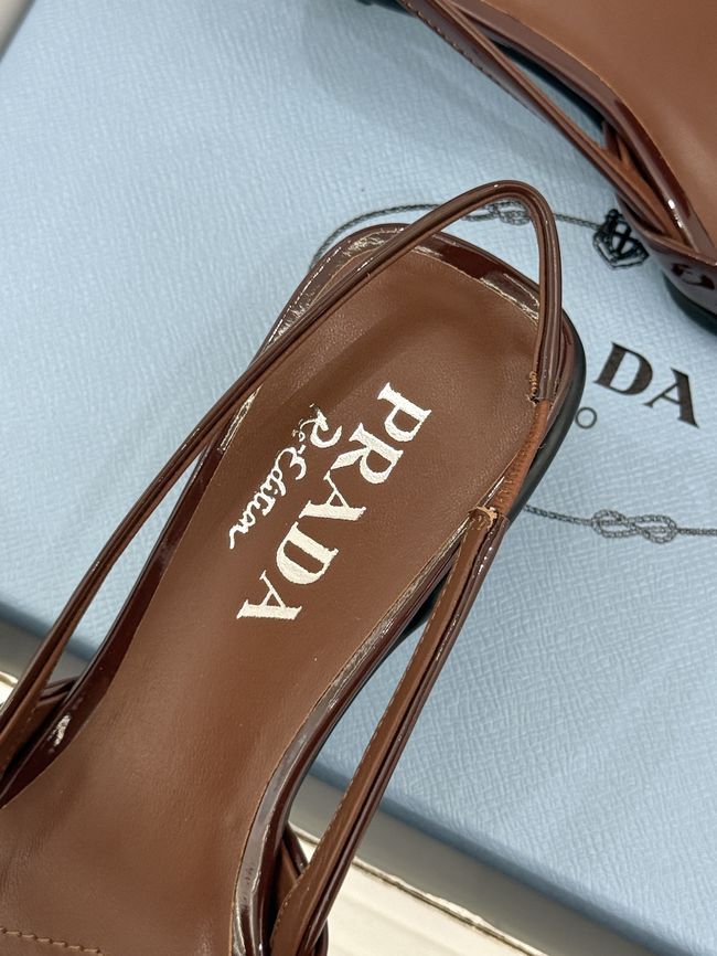 Prada Brushed leather slingback pumps 1I702O-2