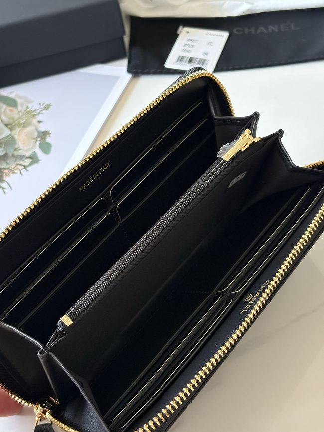 Chanel Classic Zipped Wallet AP5077 black Chanel Classic Zipped Wallet AP5077 black