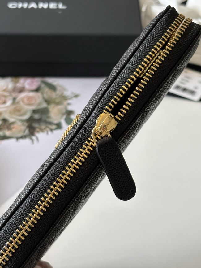 Chanel Classic Zipped Wallet AP5077 black Chanel Classic Zipped Wallet AP5077 black