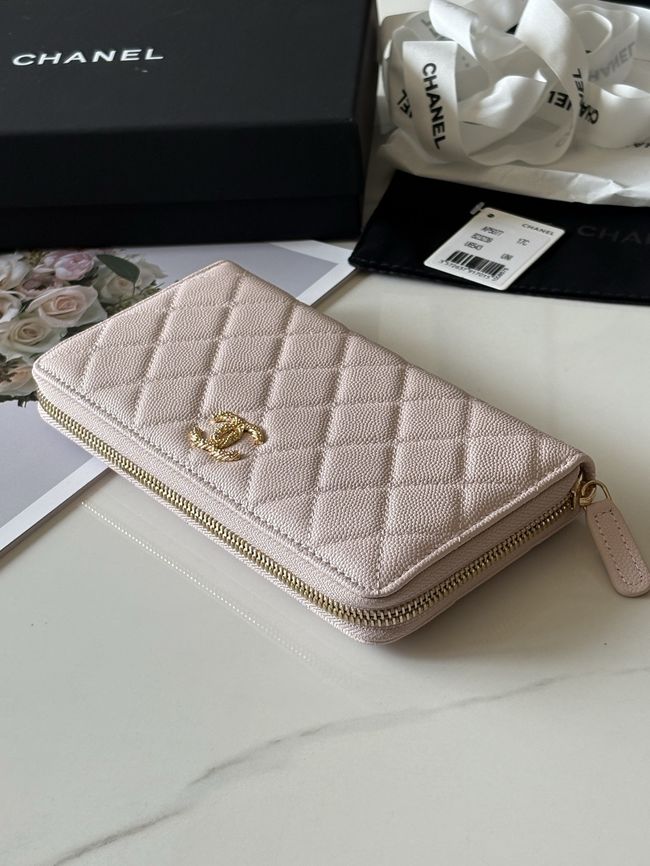 Chanel Classic Zipped Wallet AP5077 pink