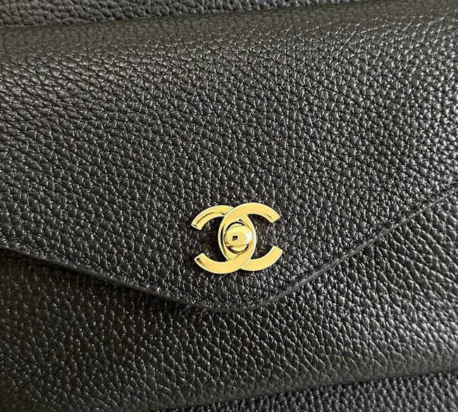 Chanel Shopping Bag Grained Calfskin AS6483 black Chanel Shopping Bag Grained Calfskin AS6483 black