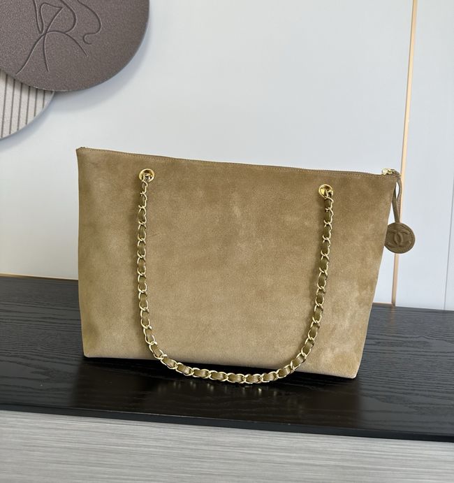 Chanel Shopping Bag Suede AS6483 apricot Chanel Shopping Bag Suede AS6483 apricot