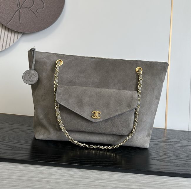 Chanel Shopping Bag Suede AS6483 gary