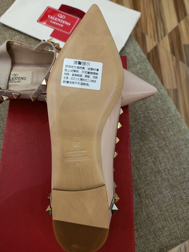 Valentino ROCKSTUD patent leather studded ballet flats WS0403V-1