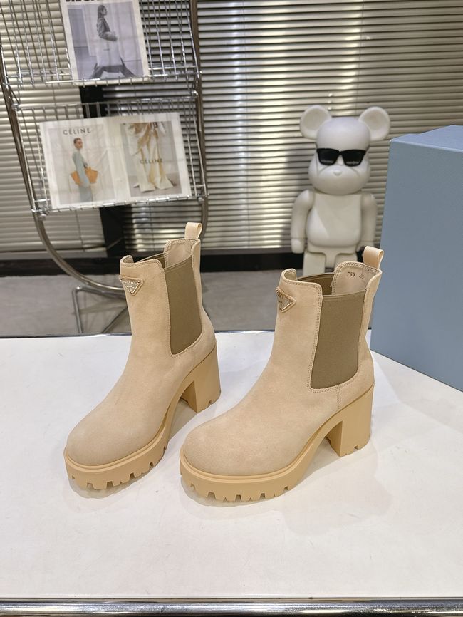 Prada Monolith brushed leather Chelsea boots G085-3