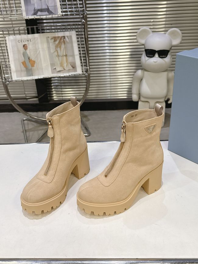 Prada Monolith brushed leather Chelsea boots G085-5