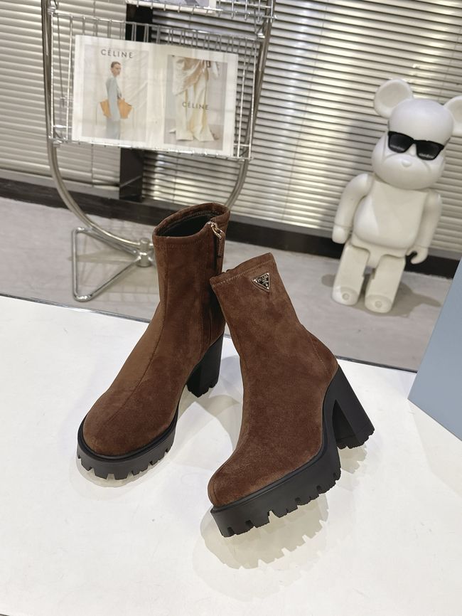 Prada Monolith brushed leather Chelsea boots G085-8 Prada Monolith brushed leather Chelsea boots G085-8