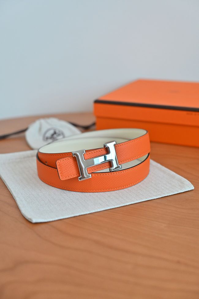 Hermes Constance buckle & double-sided leather belt 24mm H07457-5 Hermes Constance buckle & double-sided leather belt 24mm H07457-5