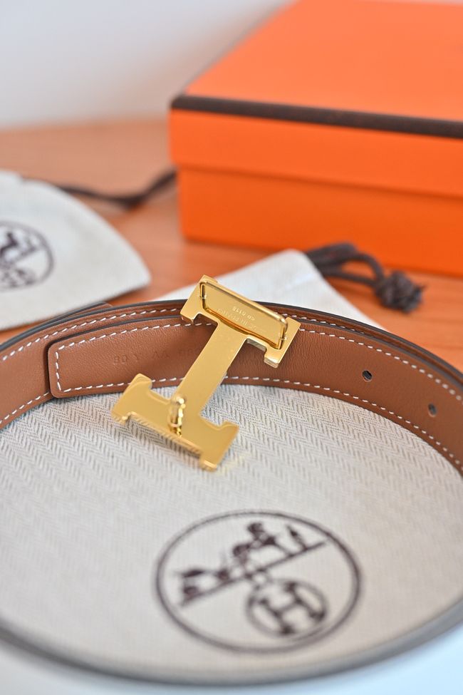 Hermes Constance buckle & double-sided leather belt 24mm H07457-6 Hermes Constance buckle & double-sided leather belt 24mm H07457-6