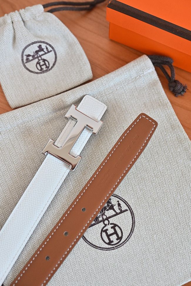 Hermes Constance buckle & double-sided leather belt 24mm H07457-6 Hermes Constance buckle & double-sided leather belt 24mm H07457-6