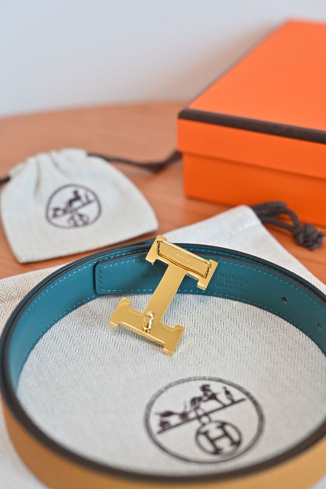 Hermes Constance buckle & double-sided leather belt 24mm H07457-7