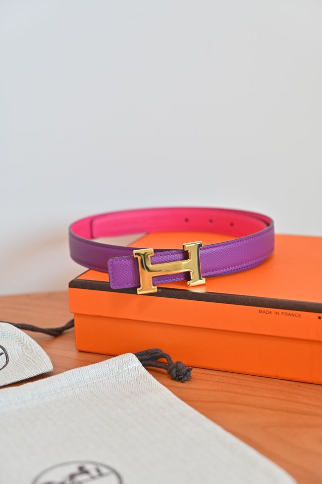 Hermes Constance buckle & double-sided leather belt 24mm H07457-8 Hermes Constance buckle & double-sided leather belt 24mm H07457-8