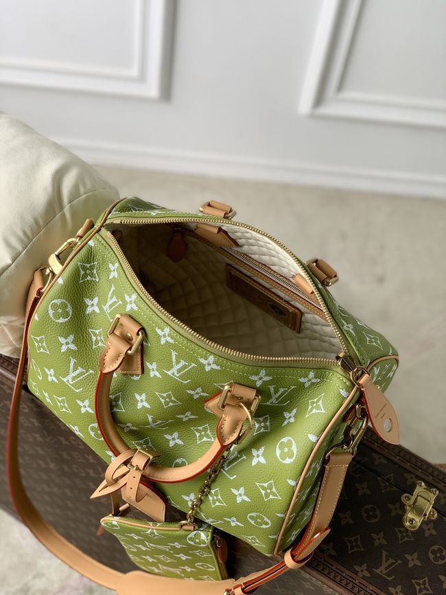 Louis Vuitton Speedy P9 Bandouliere M2A408 white&green Louis Vuitton Speedy P9 Bandouliere M2A408 white&green