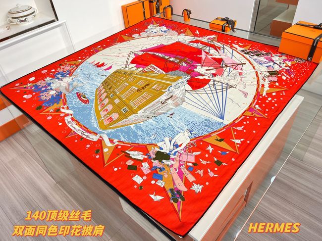 Hermes cashmere Shawl H36123-1 Hermes cashmere Shawl H36123-1