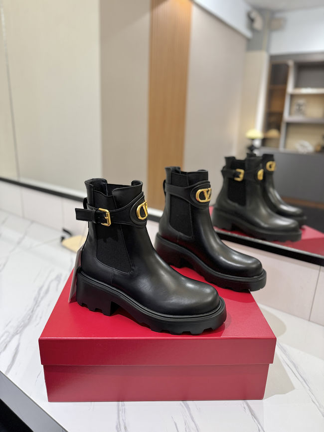 Valentino LOGO cowhide ankle boots S0MT5-2 Valentino LOGO cowhide ankle boots S0MT5-2