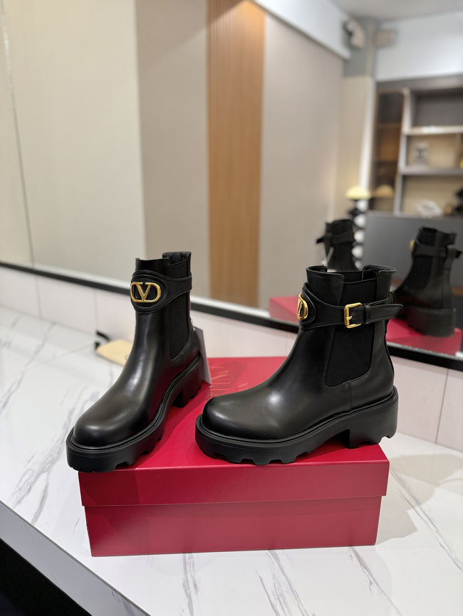Valentino LOGO cowhide ankle boots S0MT5-2