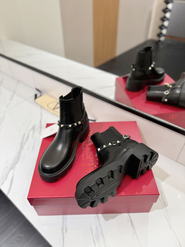Valentino LOGO cowhide ankle boots S0MT5-3 Valentino LOGO cowhide ankle boots S0MT5-3