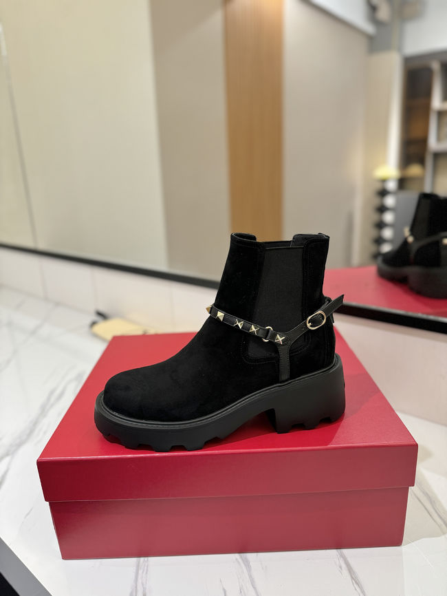 Valentino LOGO cowhide ankle boots S0MT5-4
