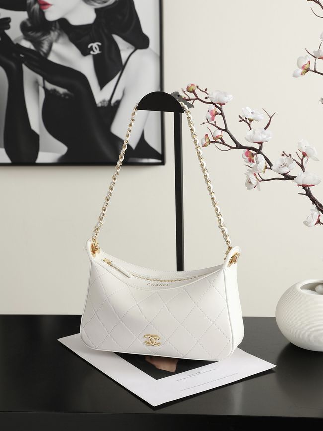 CHANEL Hobo Bag AS6640 WHITE