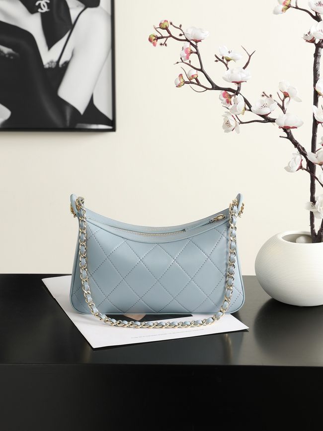 CHANEL Hobo Bag AS6640 blue CHANEL Hobo Bag AS6640 blue