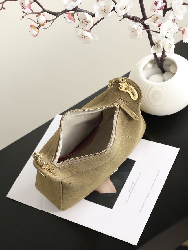 CHANEL Hobo Bag Suede AS6640 apricot