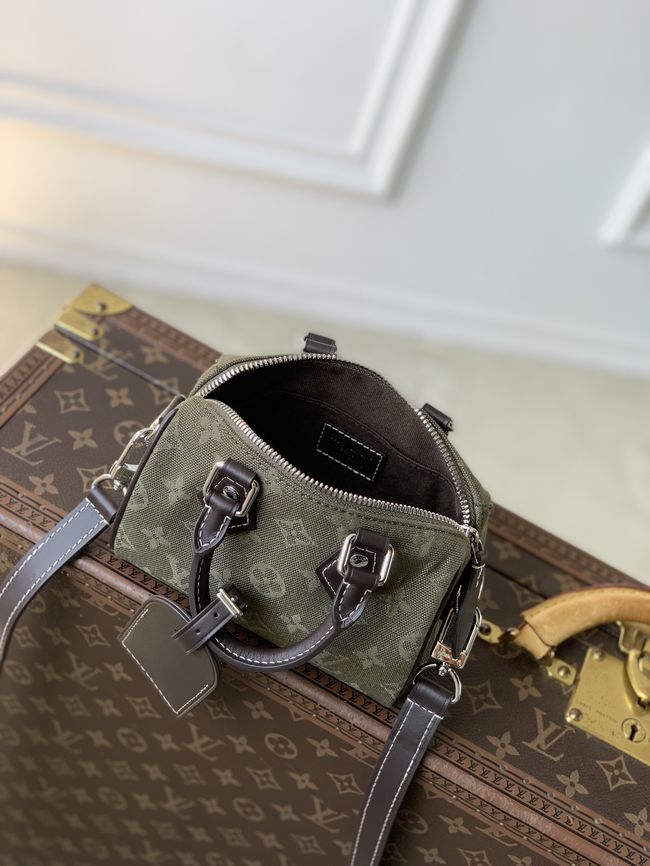 Louis Vuitton Speedy 18 Bandouliere M2A609 Khaki Green Louis Vuitton Speedy 18 Bandouliere M2A609 Khaki Green