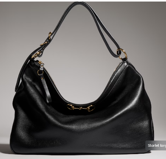 Gucci Starlet large shoulder bag soft leather A00CI2 black Gucci Starlet large shoulder bag soft leather A00CI2 black