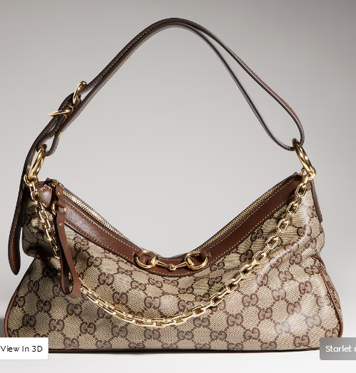 Gucci Starlet medium shoulder bag A00CI1 brown