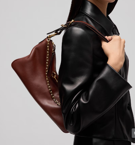 Gucci Starlet medium shoulder bag soft leather A00CI1 Dark brown