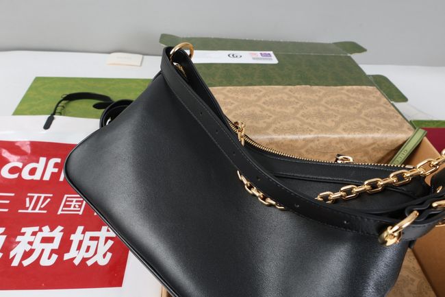 Gucci Starlet medium shoulder bag soft leather A00CI1 black Gucci Starlet medium shoulder bag soft leather A00CI1 black