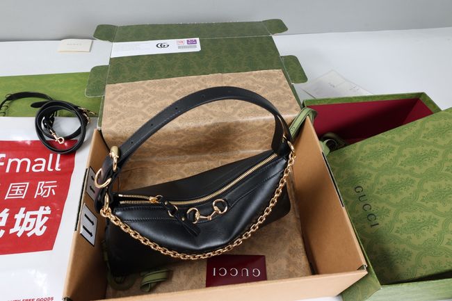 Gucci Starlet medium shoulder bag soft leather A00CI1 black Gucci Starlet medium shoulder bag soft leather A00CI1 black