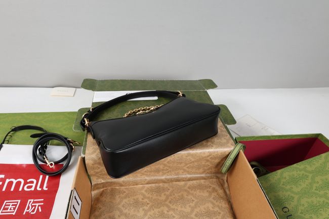 Gucci Starlet medium shoulder bag soft leather A00CI1 black Gucci Starlet medium shoulder bag soft leather A00CI1 black