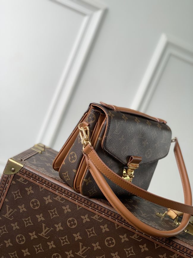 Louis Vuitton New Pochette Metis PM M3A801 Cognac Brown