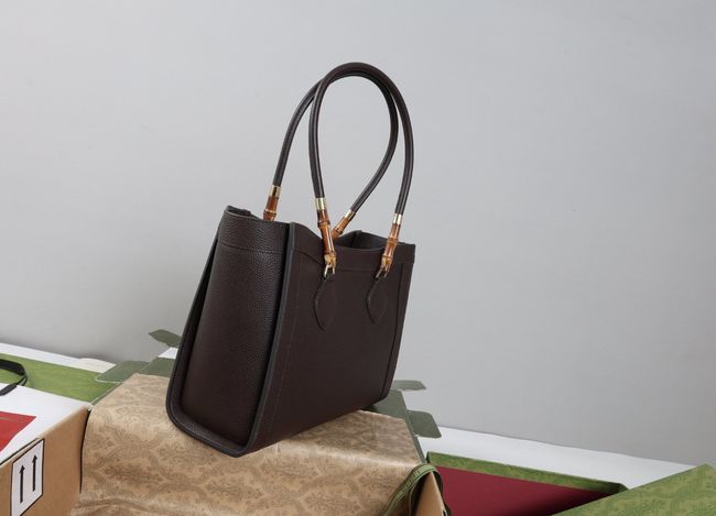 Gucci Bamboo Tote medium bag A005YB Dark brown Gucci Bamboo Tote medium bag A005YB Dark brown