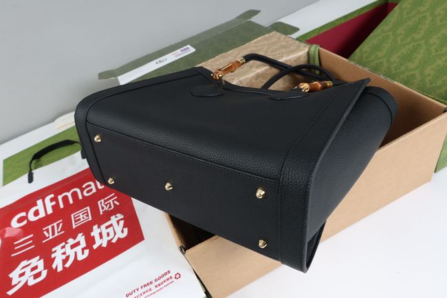 Gucci Bamboo Tote medium bag A005YB black Gucci Bamboo Tote medium bag A005YB black