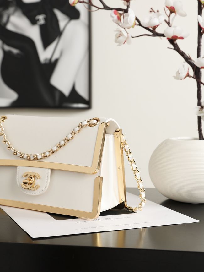 Chanel Mini Flap Bag AS6533 white Chanel Mini Flap Bag AS6533 white