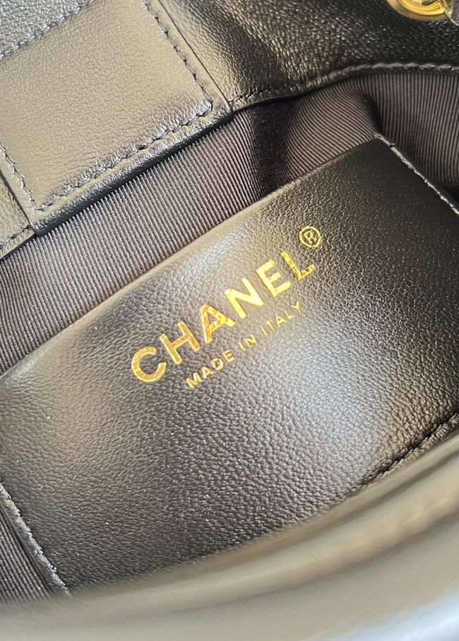 Chanel Mini Shopping Bag AS5633 Burgundy & Black