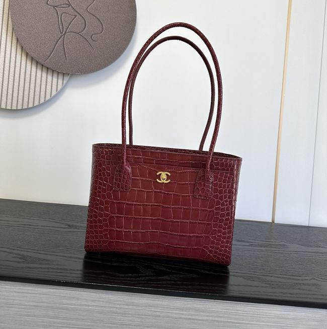 Chanel Small Shopping Bag AS6492 Burgundy